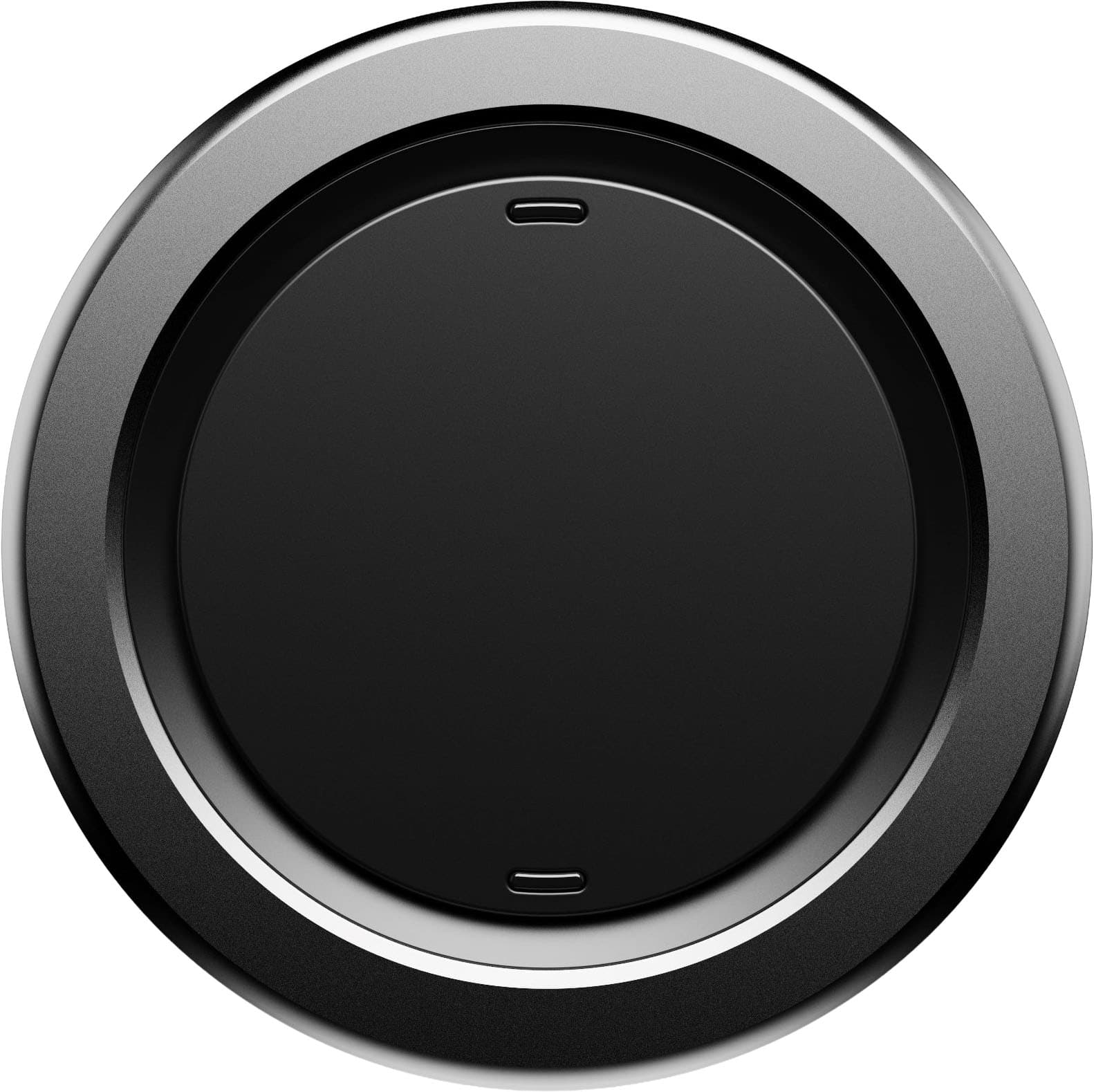 Front. OhSnap - Snap Magnetic UltraThin Universal Phone Grip and Stand with MagSafe Charge- Thru for Apple iPhones/Universal - Gun Metal.