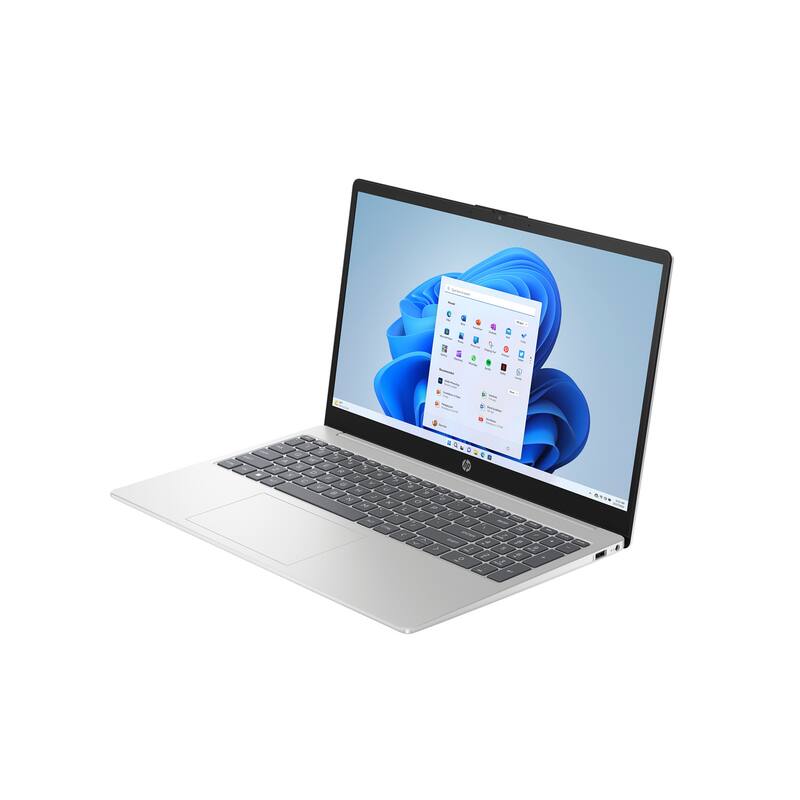 Alt View 3. HP - HP 15.6" FHD Touch Laptop,AMD Ryzen 5 7520U,Intel UHD Graphics,8GB RAM,512GB SSD+1TB Docking Station,Win 11 Home,Silver - Silver.