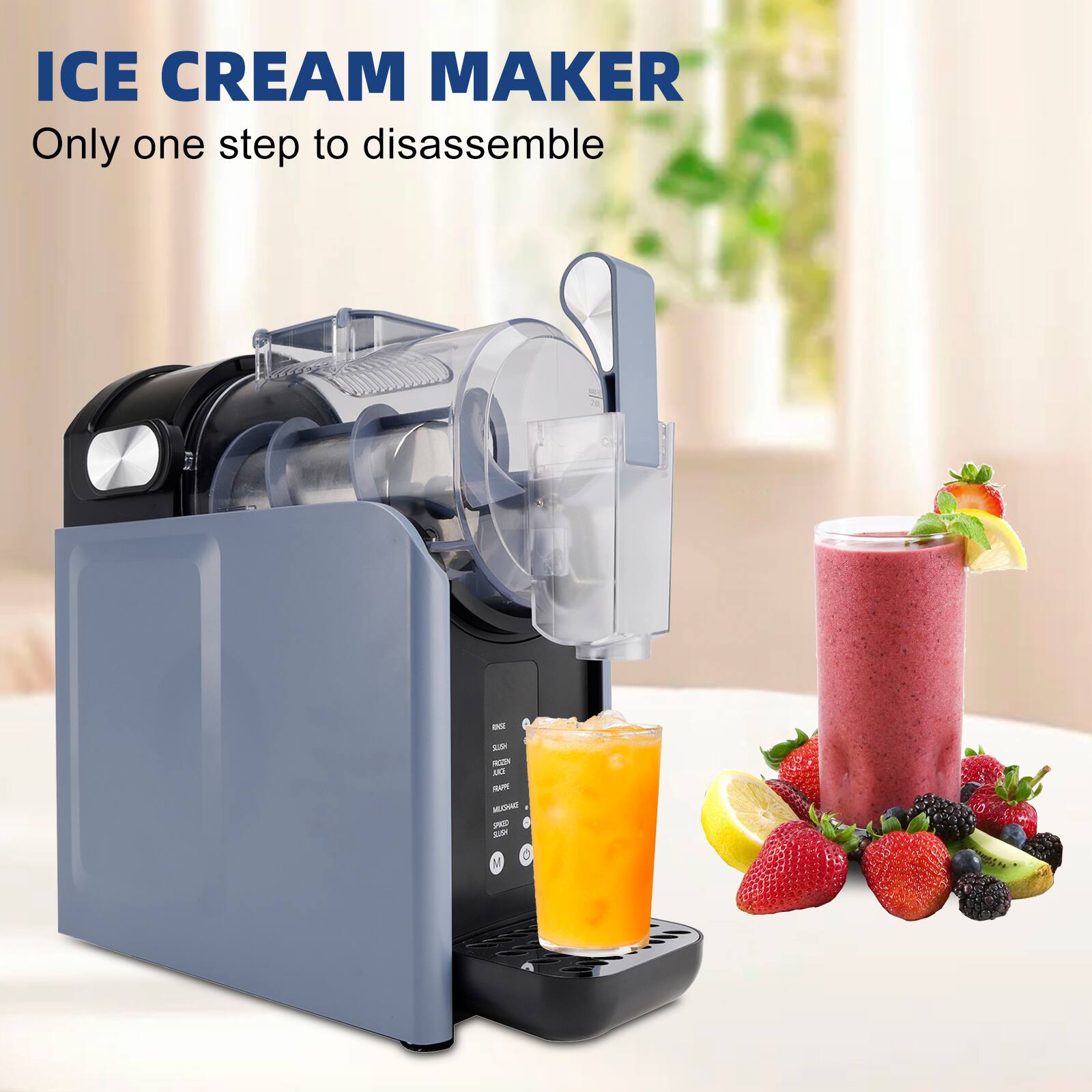 ICE CREAM MAKER  
Only one step to disassemble