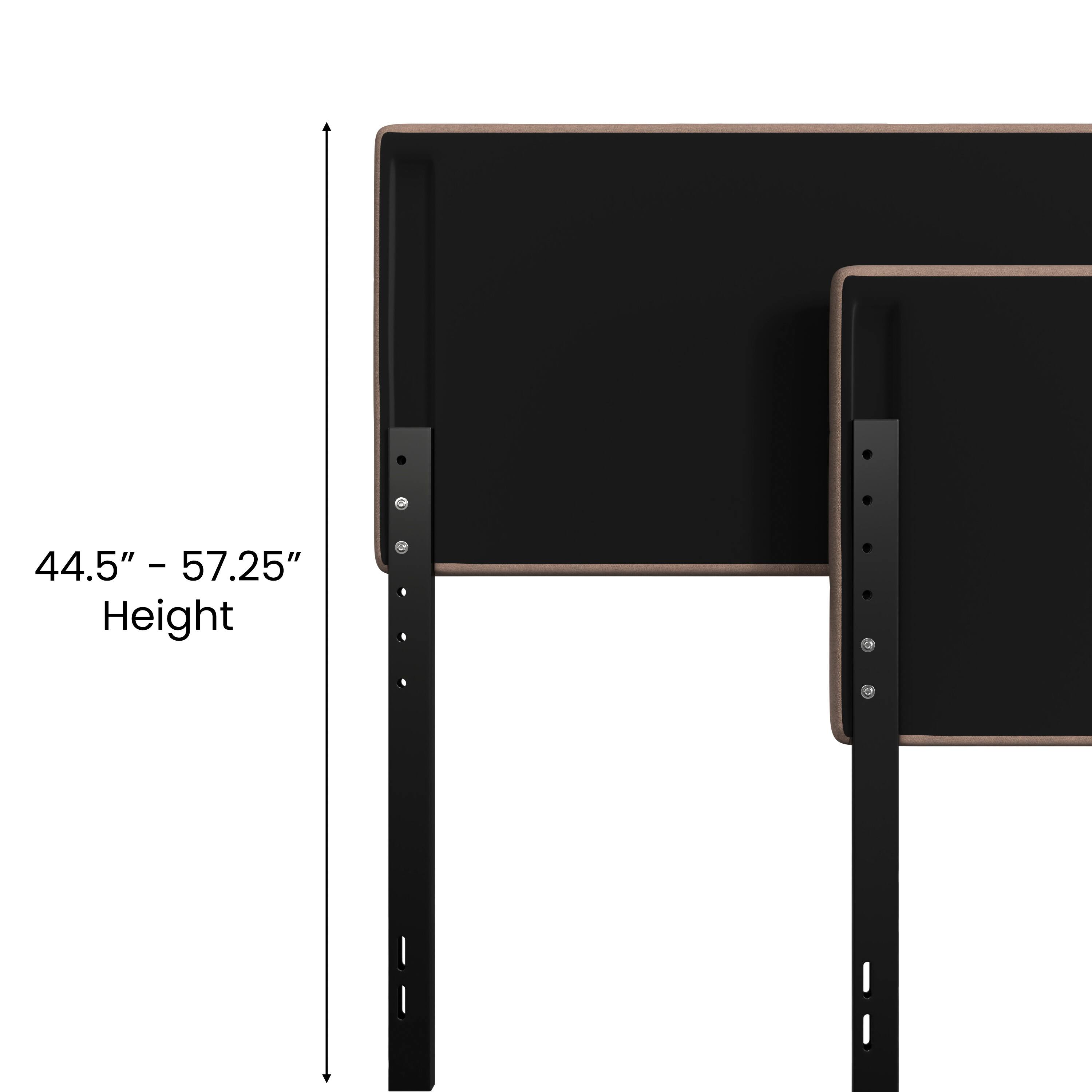 44.5" - 57.25" Height