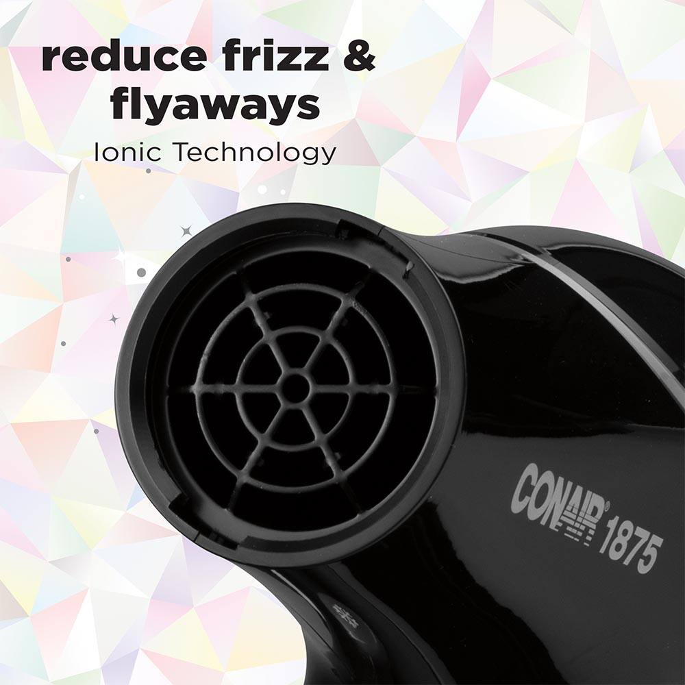 reduce frizz & flyaways  
Ionic Technology  
CONAIR 1875