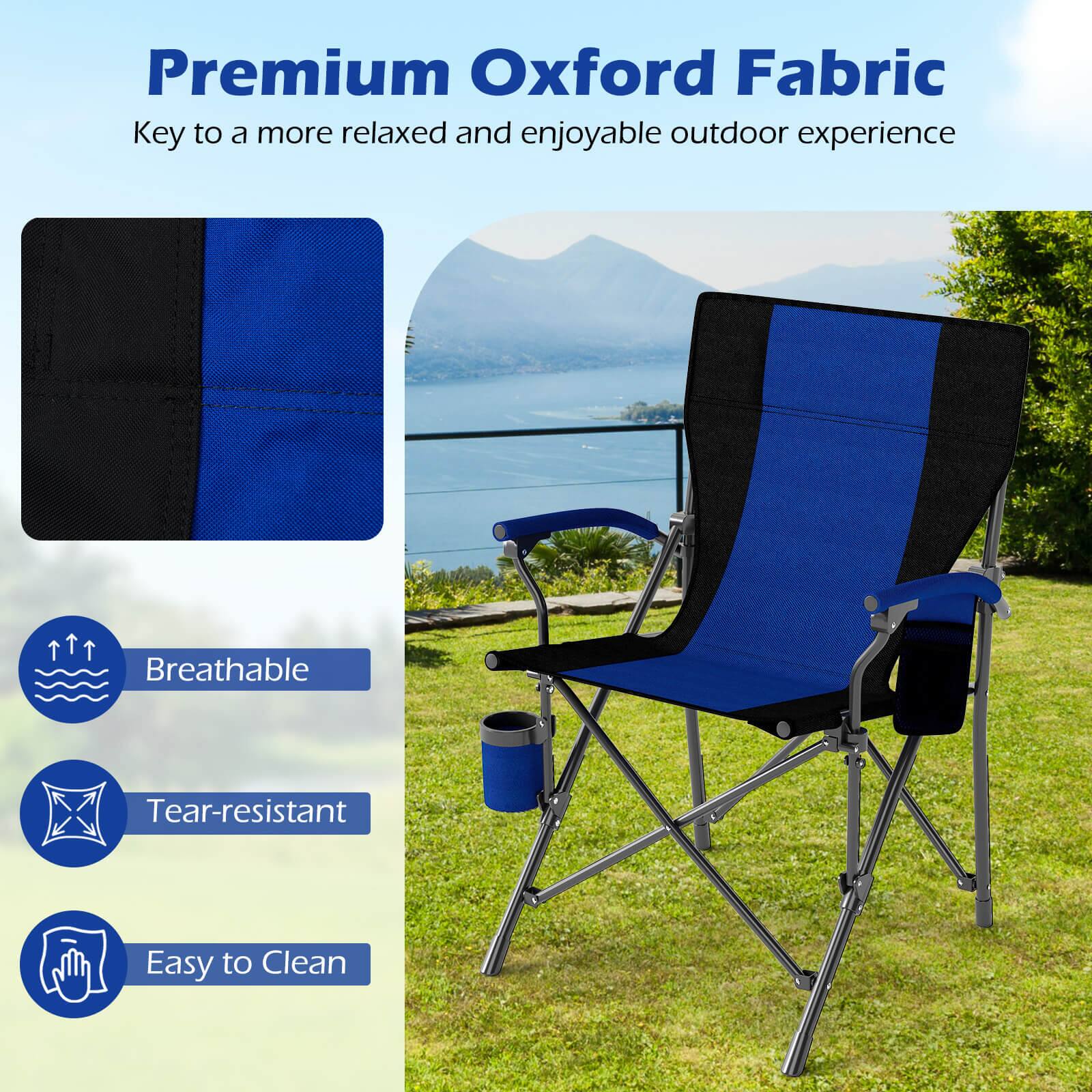 Premium Oxford Fabric  
Key to a more relaxed and enjoyable outdoor experience  

- Breathable  
- Tear-resistant  
- Easy to Clean