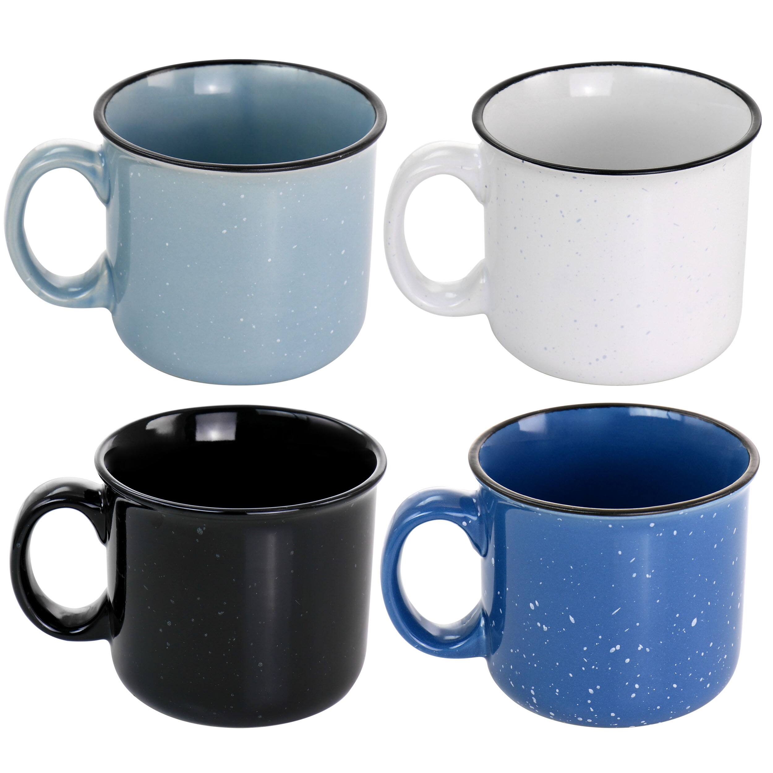 Alt View 2. Mr. Coffee - Mr. Coffee Mr. Colebrook Speckled Stoneware 18oz 4 Piece Mug Set in Assorted Colors - Assorted.