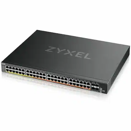 Front. ZYXEL - ZYXEL XMG2230-52HP Ethernet Switch - 48 Ports - Manageable - Gigabit Ethernet, 2.5 Gigabit Ethernet, 10 Gigabit Ethernet - Unknown.