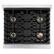 Alt View 9. ZLINE - 30 in. Wide 4 Burner Autograph 4.2 cu. ft. Freestanding Paramount Gas DuoPro Range with White Door and Bronze Accents - White Matte.