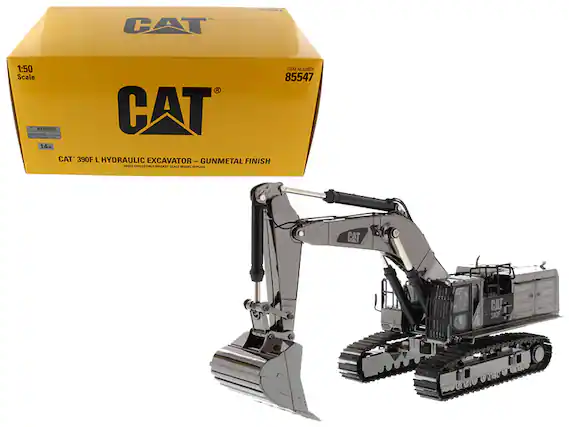 CAT 1:50 Scale
Item Number 85547
WARNING
CAT 14+
CAT 390F L HYDRAULIC EXCAVATOR
GUNMETAL FINISH
AONAL EUST DELAS SENL - REPUEA
CAT 390F