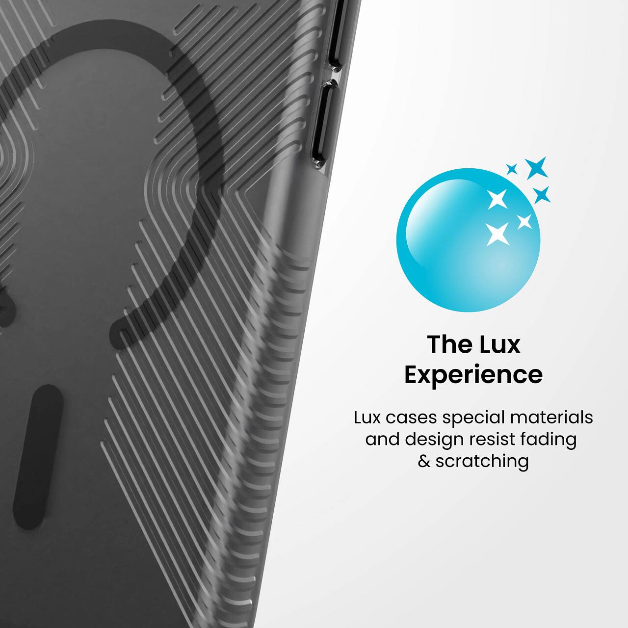 The Lux Experience

Lux cases special materials and design resist fading & scratching