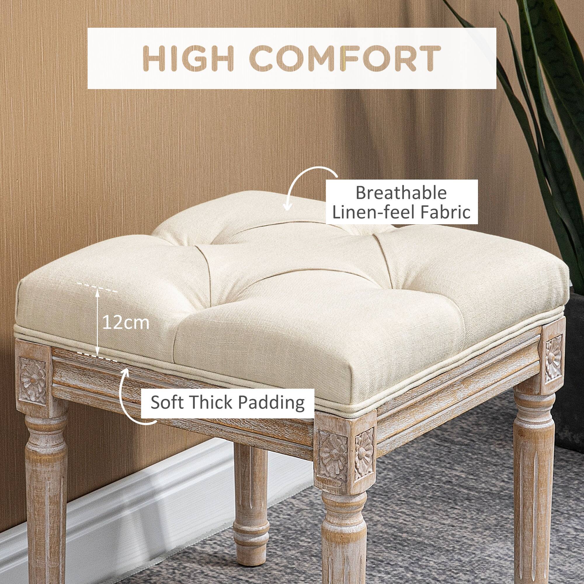 HIGH COMFORT  
Breathable Linen-feel Fabric  
12cm Soft Thick Padding