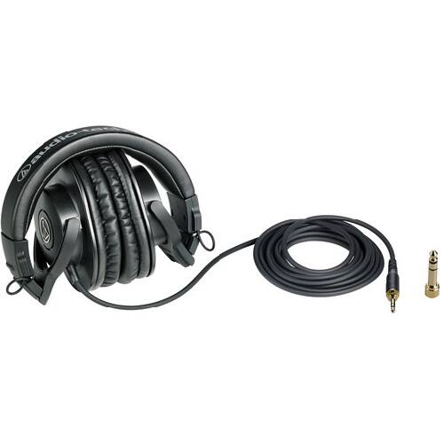 Back. Audio-Technica - Audio-Technica ATH-M30x Professional Studio Monitor Headphones, Black - Black.
