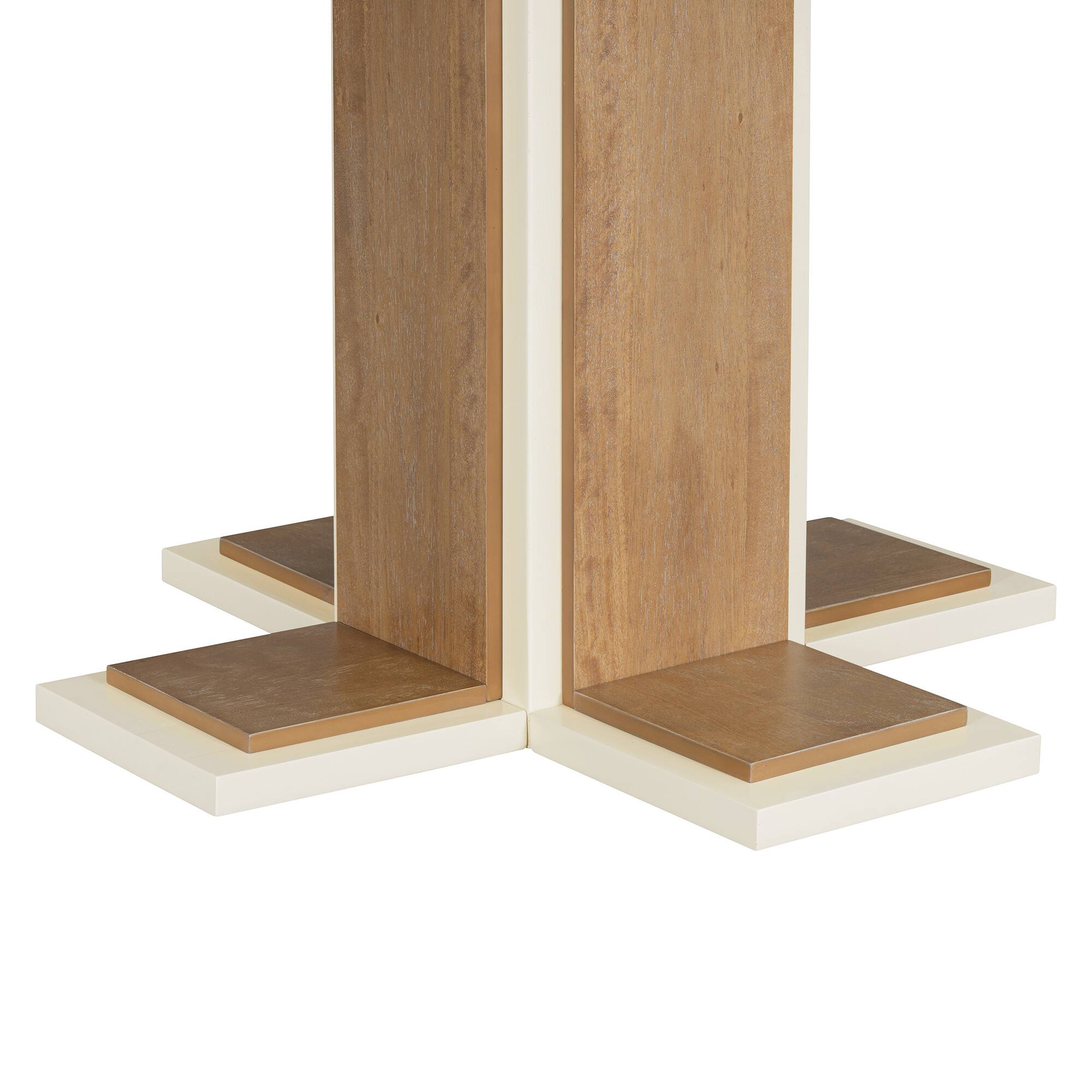 Alt View 8. Tiramisubest - 42"-58" Oval Extendable Dining Table with Middle Leaf for 6, Retro Solid Wood Round Dining Table (Natural Wood Wash) - Natural Wood Wash.