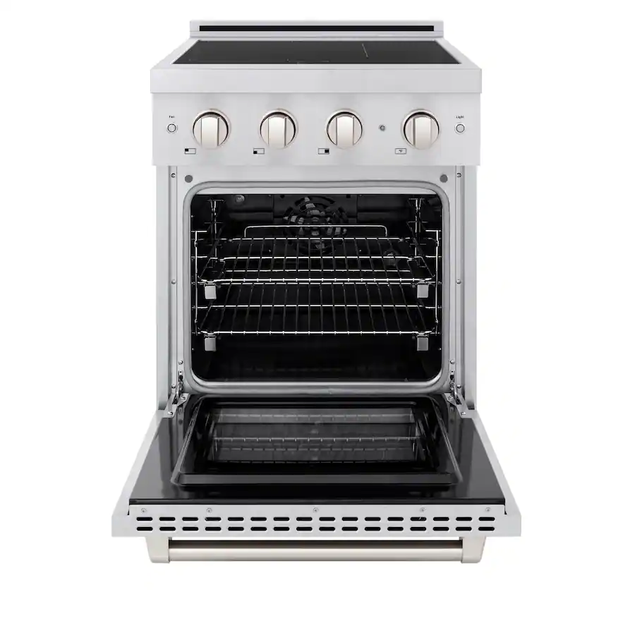 ZLINE 24 in. Wide 3 Elements 3.2 cu. ft. Paramount Freestanding ...