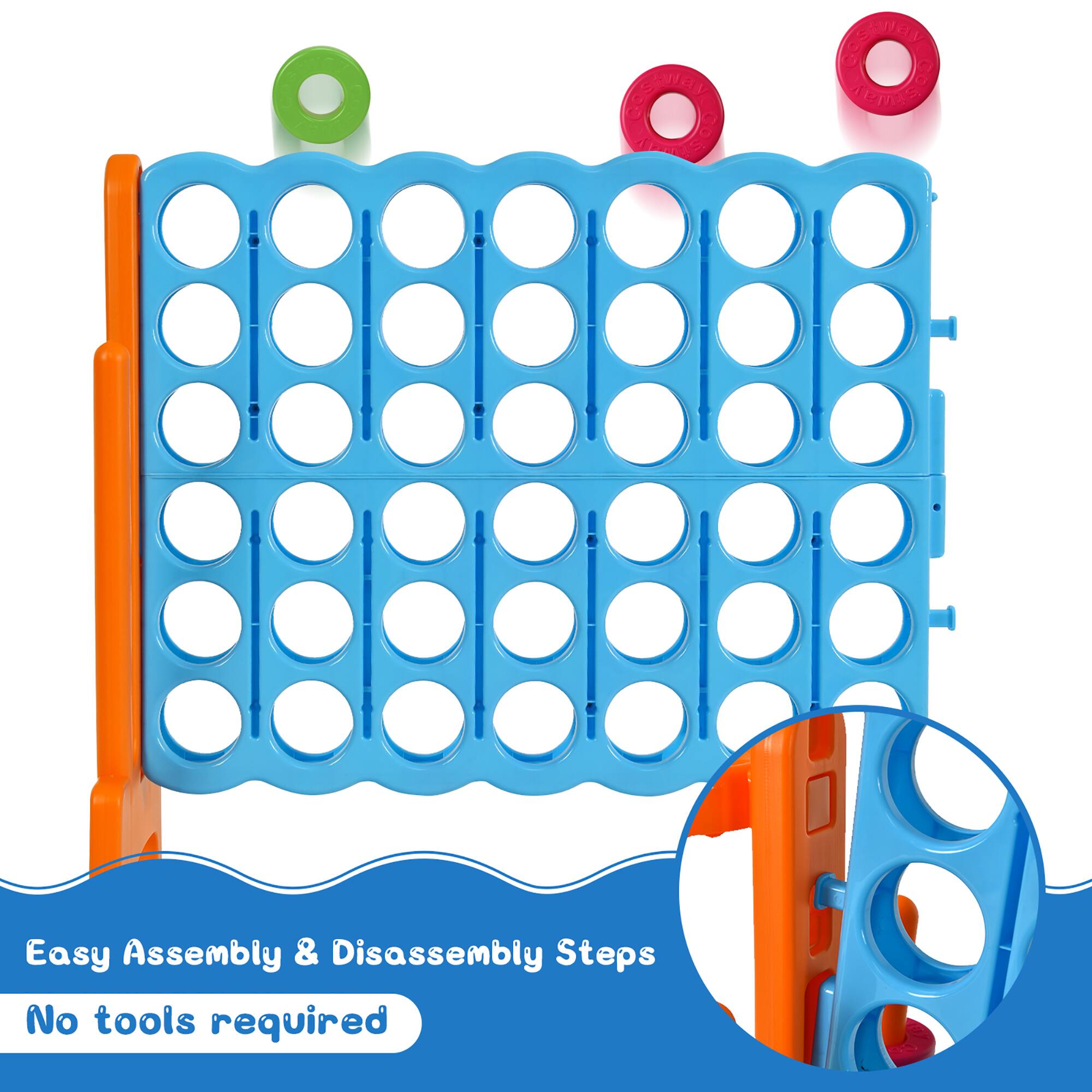 Easy Assembly & Disassembly Steps
No tools required