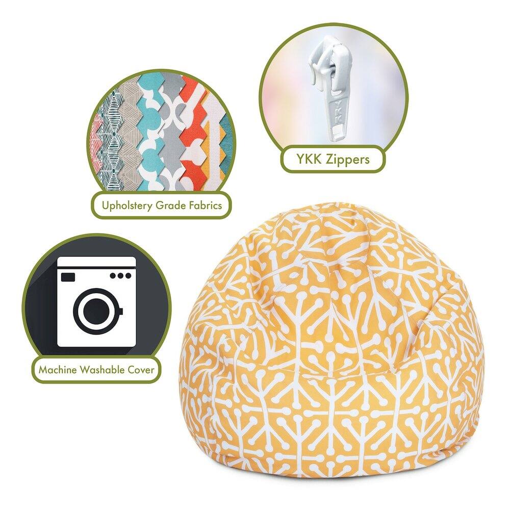 - Upholstery Grade Fabrics
- YKK Zippers
- Machine Washable Cover