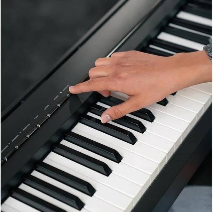Alt View 2. Kawai Pianos - ES120 88-Key Portable Digital Piano with Responsive Hammer Compact Action | Built-in Speaker System with Bluetooth MIDI - Light Gray.