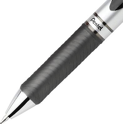 Alt View 3. Pentel -  EnerGel RTX Retractable Gel Pens, Medium Point, 0.7mm, 5/Pack  - Black Ink.