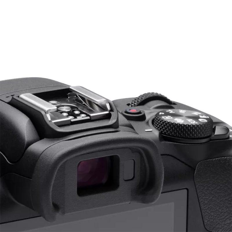 Alt View 2. Canon - EOS R100 Mirrorless Camera with 2 Lens Kit 18-45mm & 55-210mm Accessory Package - Black.