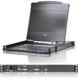Aten Technology - CL6700MW DVI Full HD LCD Console - Black