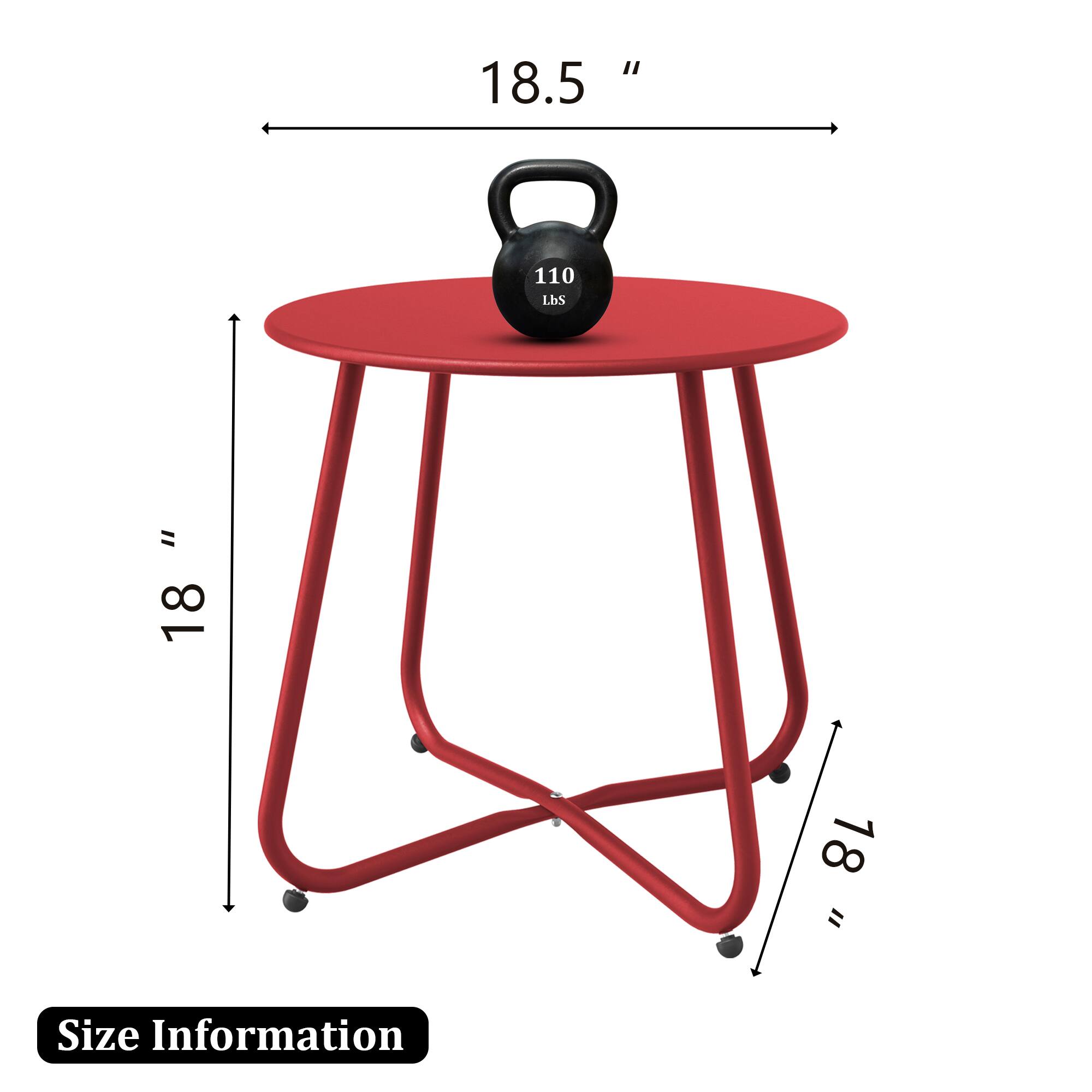 18.5", 18", 18", Size Information