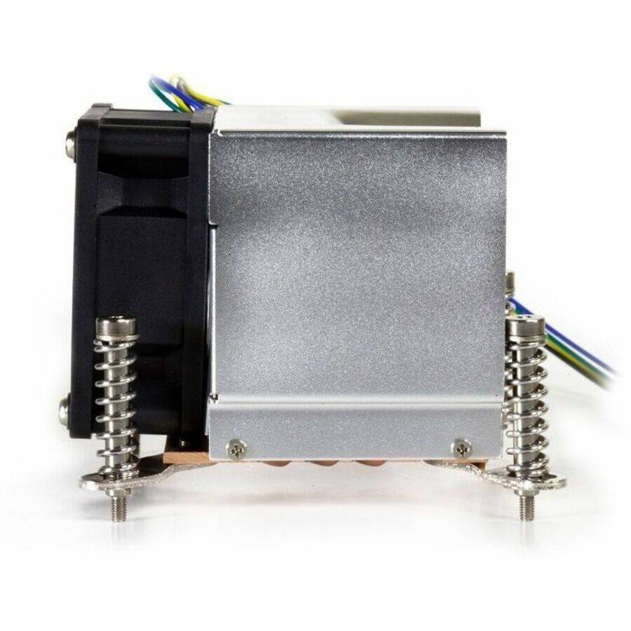 Back. Dynatron - k666r1 280100 cpu cooler lga115x 60mm copper aluminum - Black.