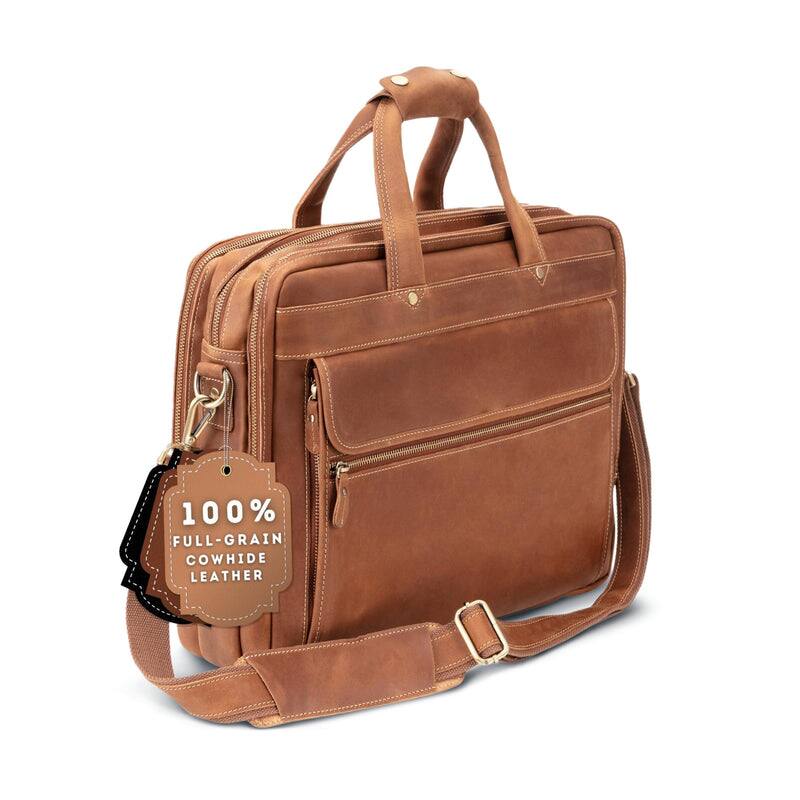 100% FULL-GRAIN COWHIDE LEATHER