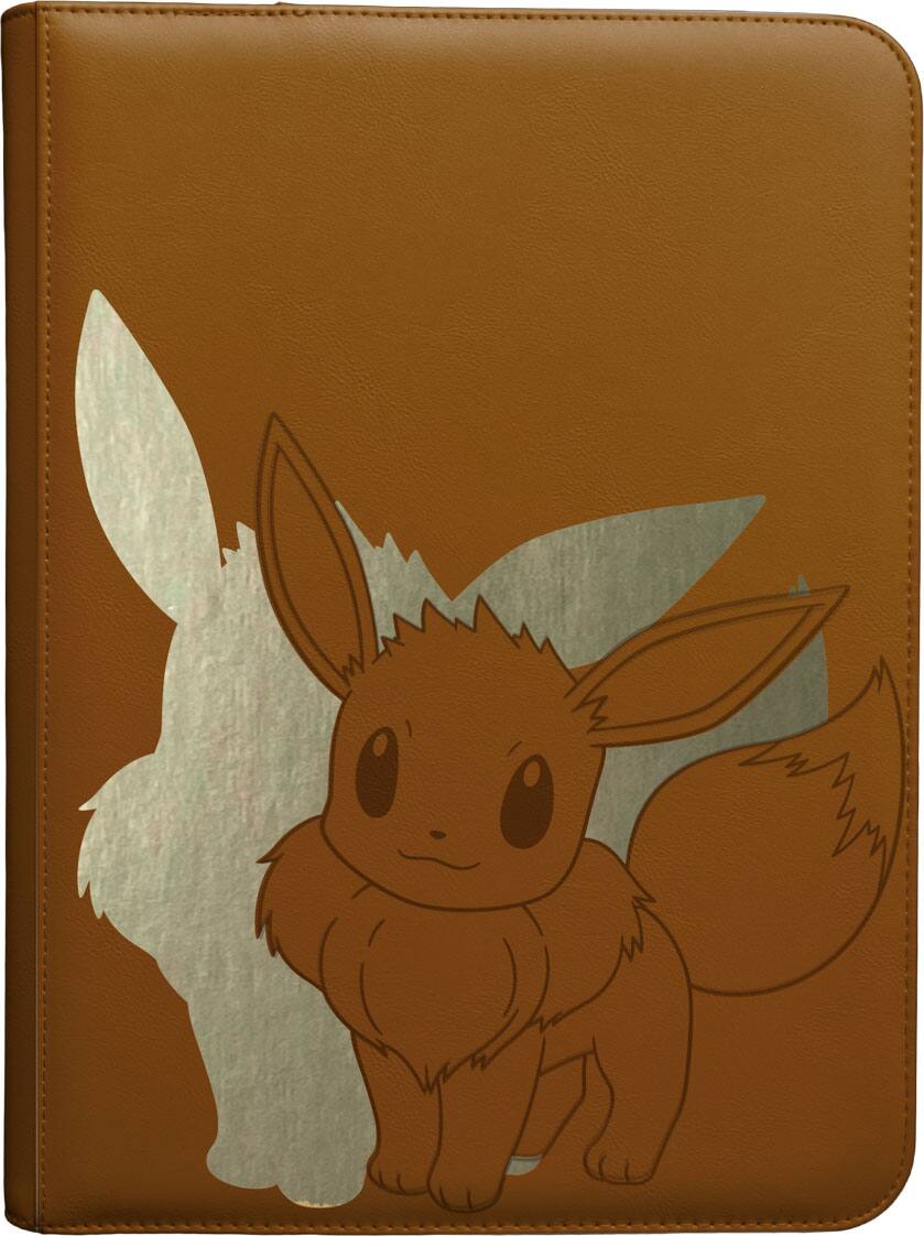 Angle. Ultra PRO - Ultra PRO Elite Eevee 9-Pocket Zippered PRO-Binder for Pokémon.