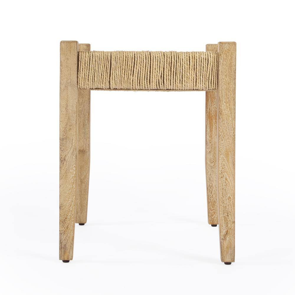 Left. Butler Specialty - Garner Woven Jute Accent Stool - Natural.
