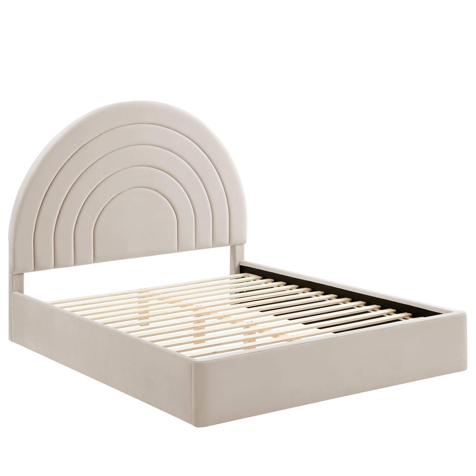 Alt View 1. Modway - Astra Wood King Platform Bed - Brown.