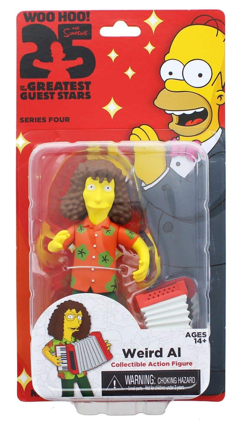 NECA - The Simpsons 25 Greatest Guest Stars Series 4 Figure, Weird Al Yankovic