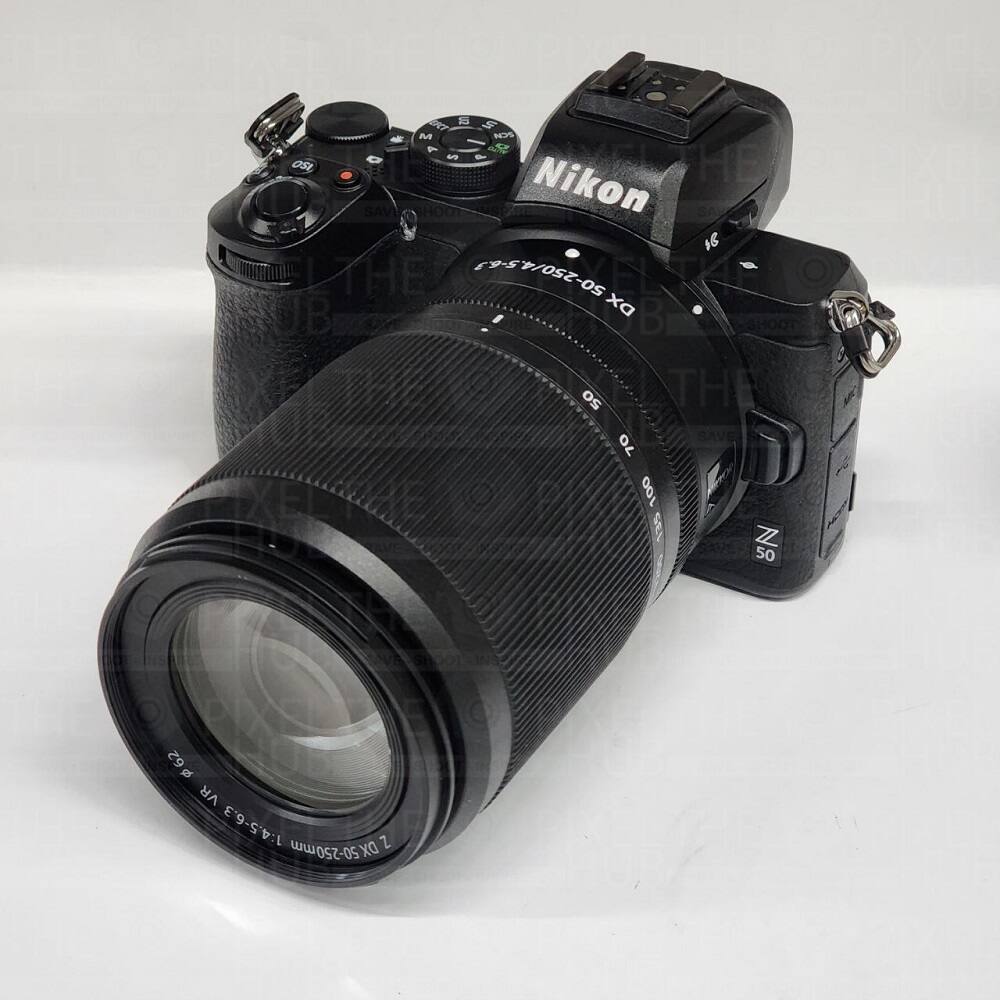 RT M - 05 Nikon THE HE SAVI SAVIGGHOO 18 5-6.1 HE 50-250/4. UB xa B "SHOOT 50 THE SAVE 70 100 SEL ZZ 50 62 VR 1:4.5-6.3 DX Z 50-250mm