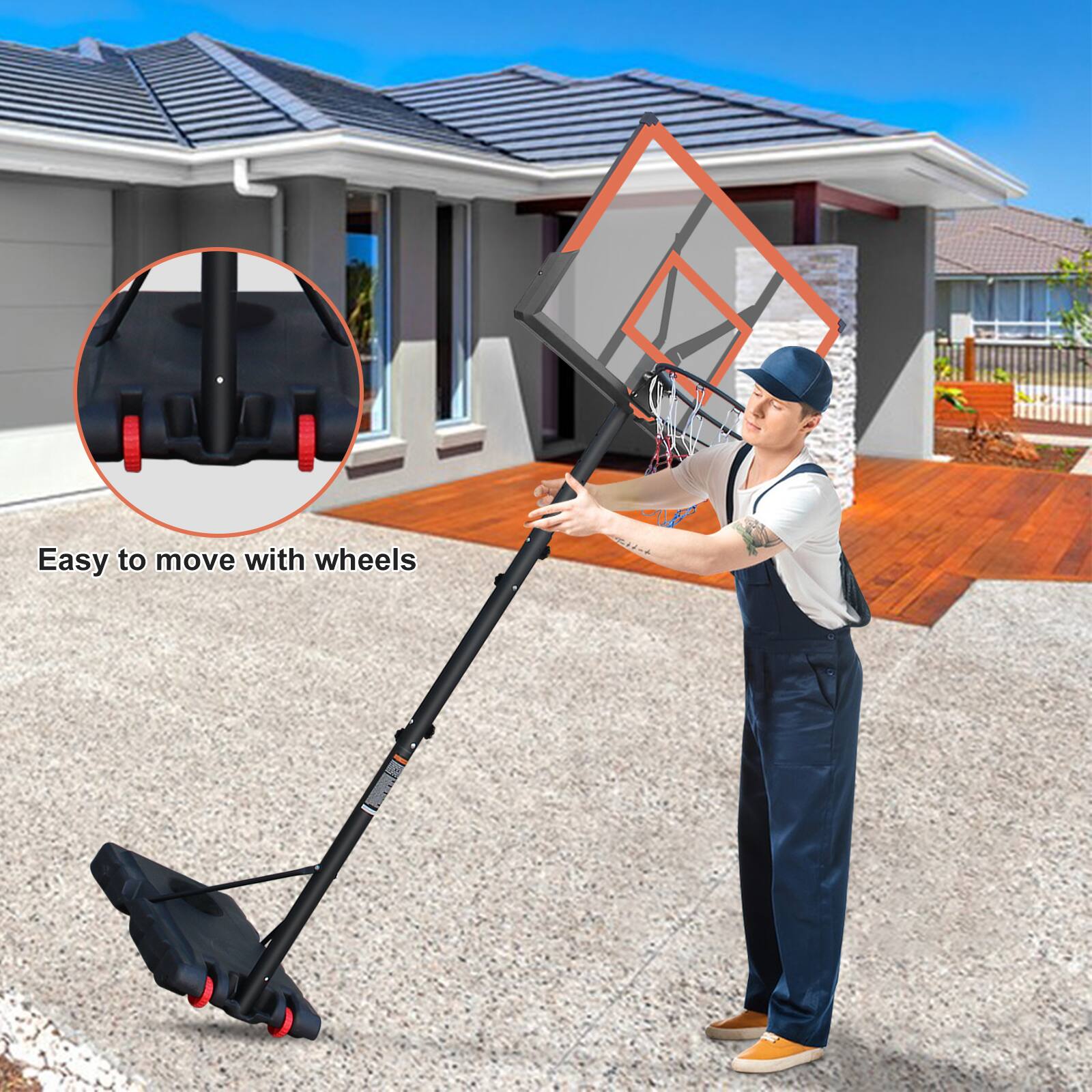 Easy to move with wheels