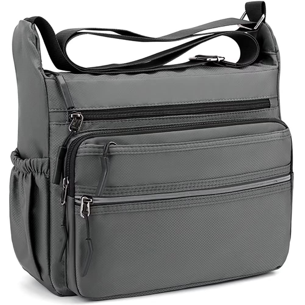 Alt View 1. Skar Audio - Messenger Bag For Men Nylon Waterproof Shoulder Multi-pocket Crossbody Daily Travel Lightweight Satchel - Blue.