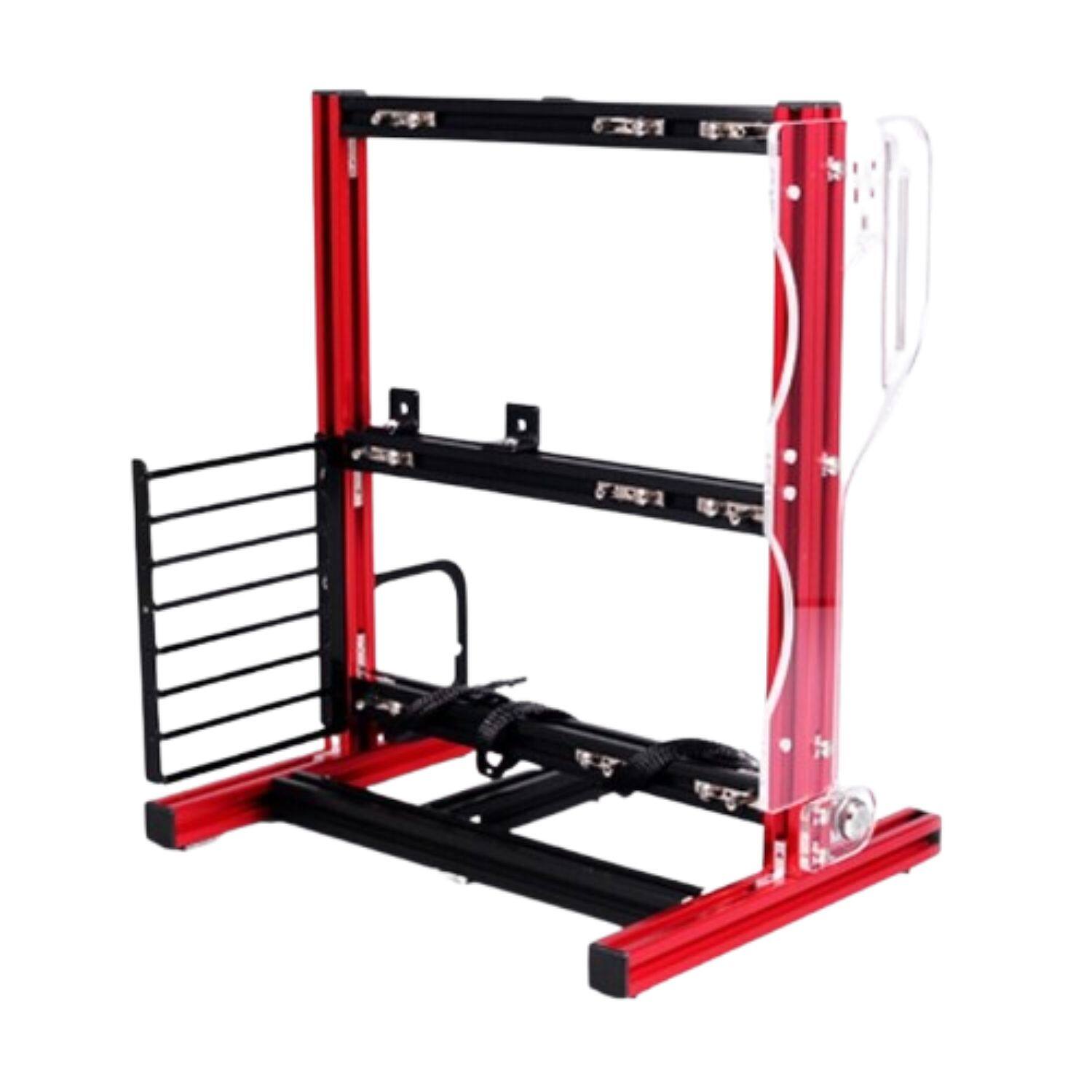 Front. Stock Preferred - PC Frame Test Bench Open Air Chassis-Red - Red.