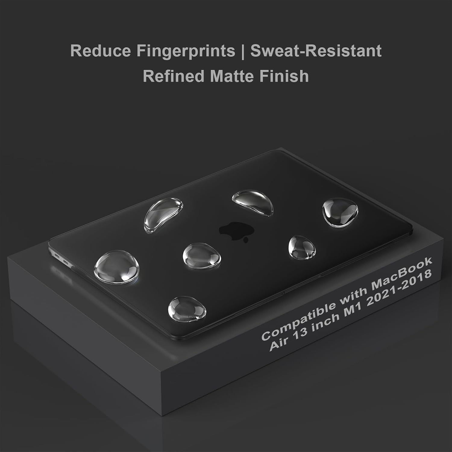 Reduce Fingerprints | Sweat-Resistant Refined Matte Finish  
Compatible with MacBook Air 13 inch M1 2021-2018