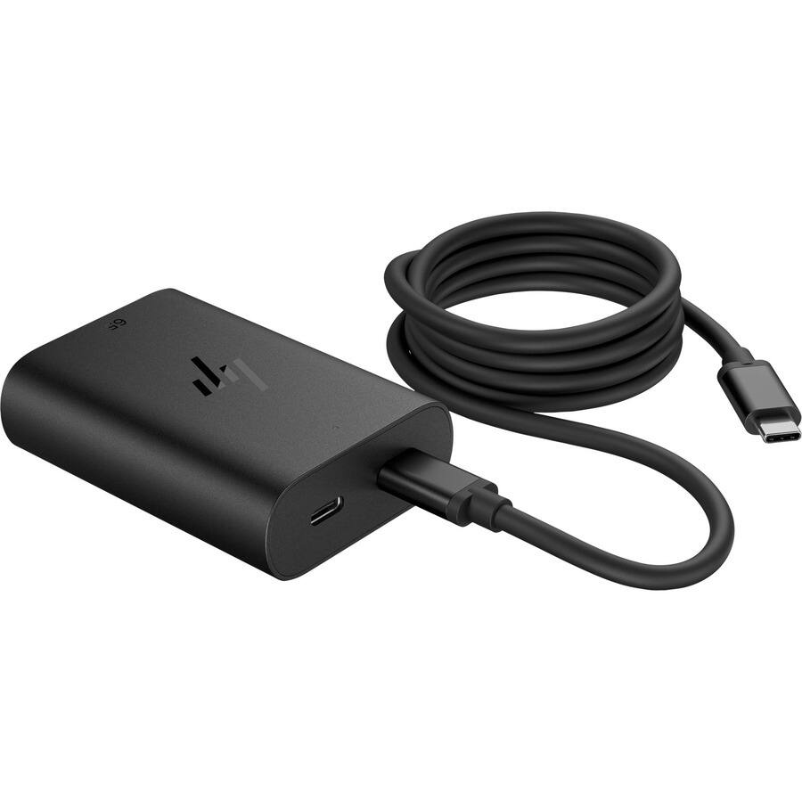 Alt View 6. HP - HP 65W GaN USB-C Laptop Charger - 65 W - 5 V DC, 9 V DC, 12 V DC, 15 V DC, 20 V DC Output - Black.
