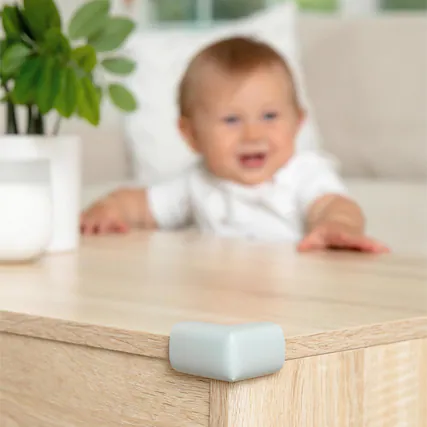 Front. Regalos Siglo XXI - Regalo Gray Soft Rubber Corner Cushions 4 pk.