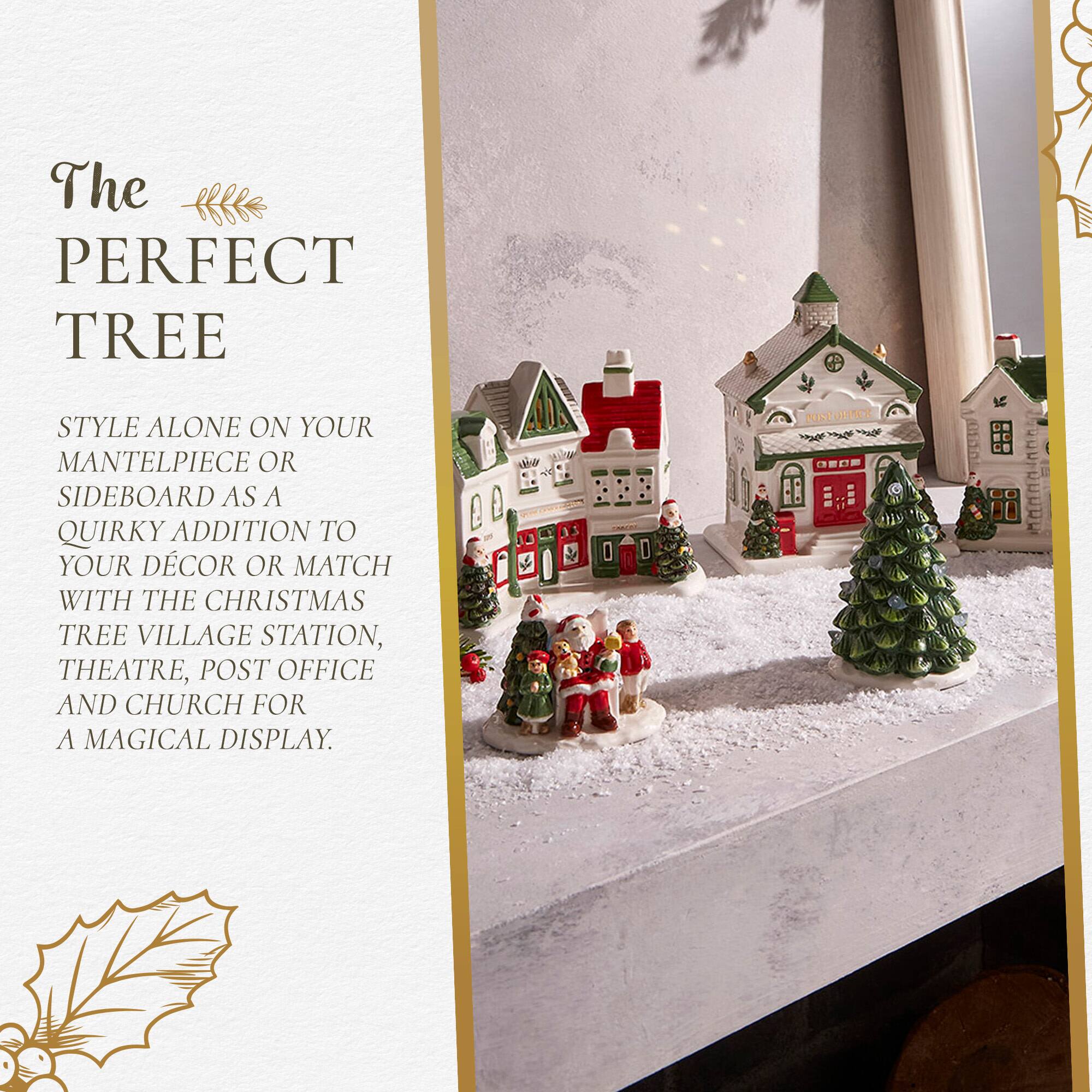 The PERFECT TREE

STYLE ALONE ON YOUR MANTELPiece OR SIDEBOARD AS A QUIRKY ADDITION TO YOUR DÉCOR OR MATCH WITH THE CHRISTMAS TREE VILLAGE STATION, THEATRE, POST OFFICE AND CHURCH FOR A MAGICAL DISPLAY.
