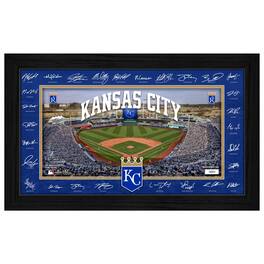 Highland Mint - Kansas City Royals 12" x 20" 2026 Signature Field Photograph - Facsimile Signatures - Multicolor