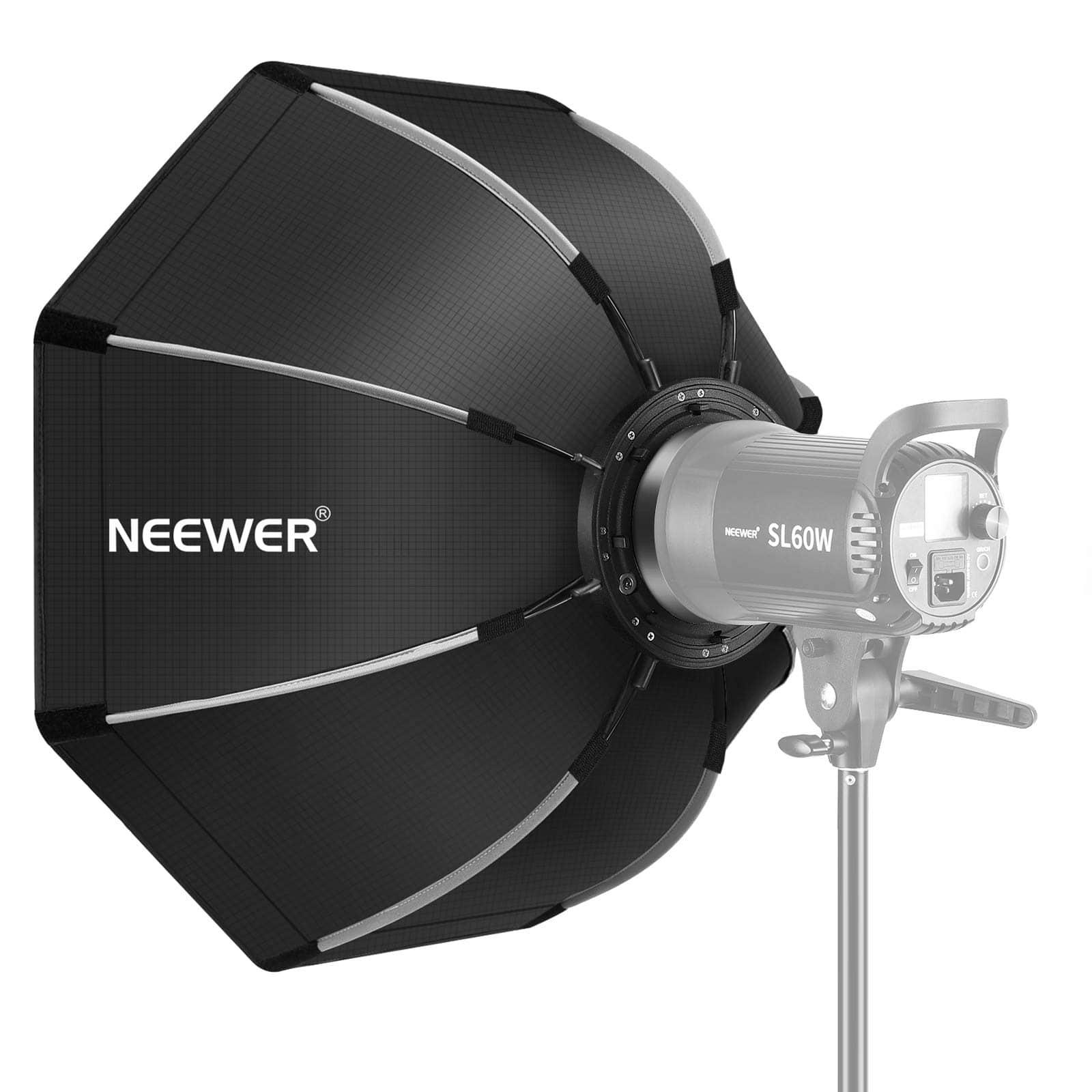 Neewer - 35.4" Octagonal Softbox Quick Release, Bowens Mount, w/ Bag, SF-RPBO36