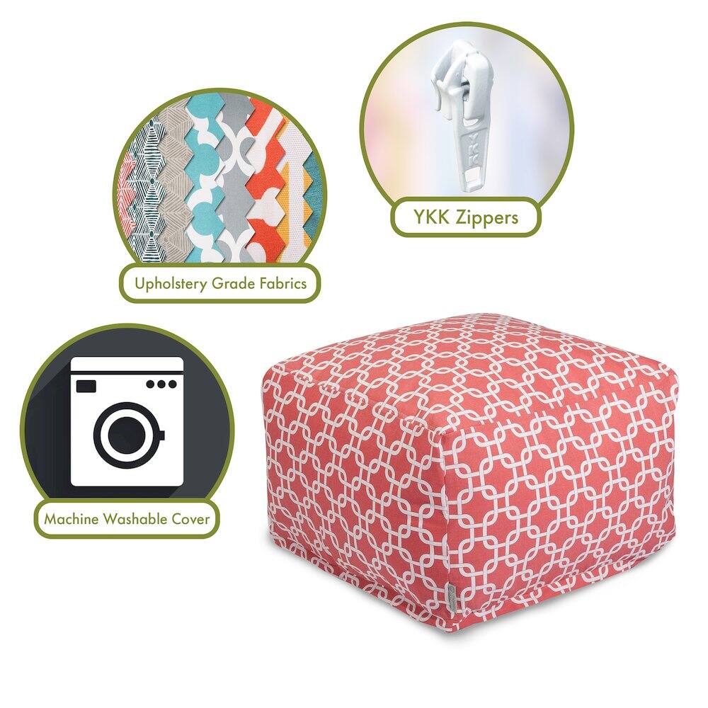 - Upholstery Grade Fabrics
- YKK Zippers
- Machine Washable Cover