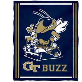 Vive La Fete - GA Tech Yellow Jackets 36'' x 48'' Children's Mascot Plush Blanket - Multicolor