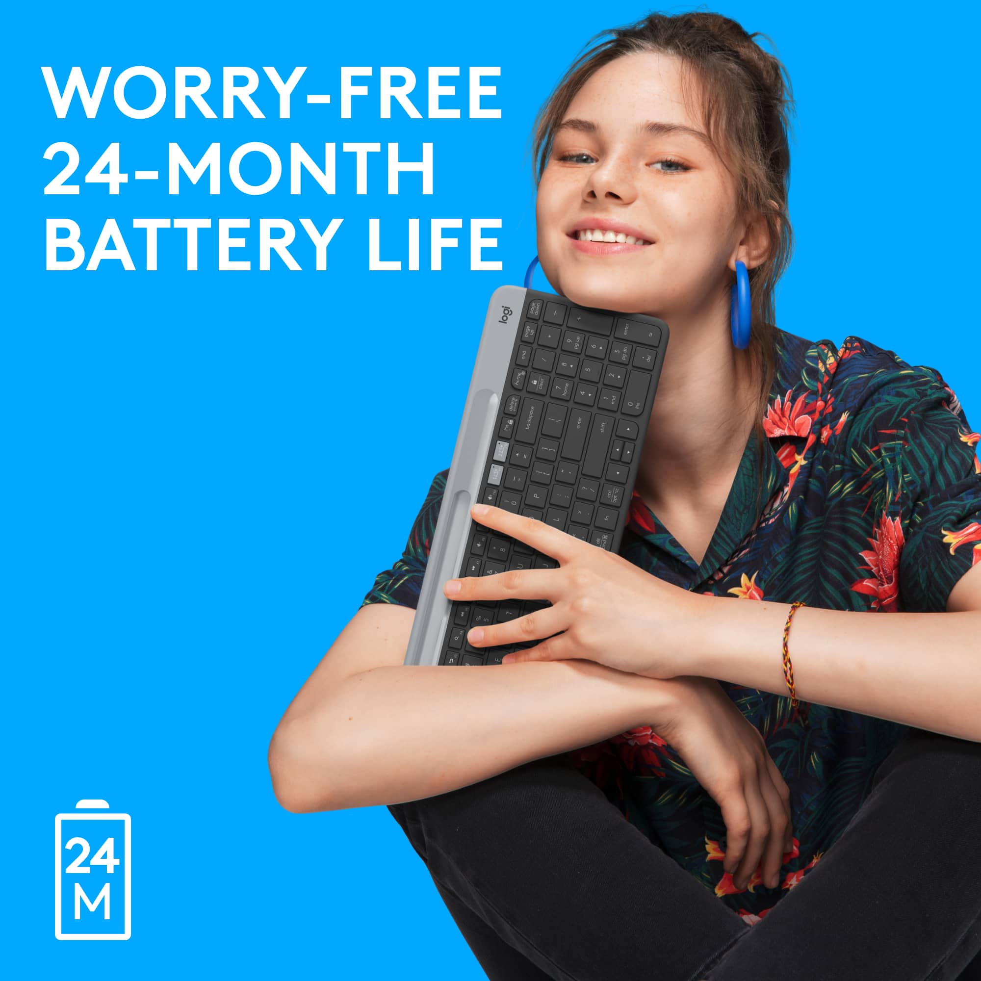 Worry-Free 24-Month Battery Life