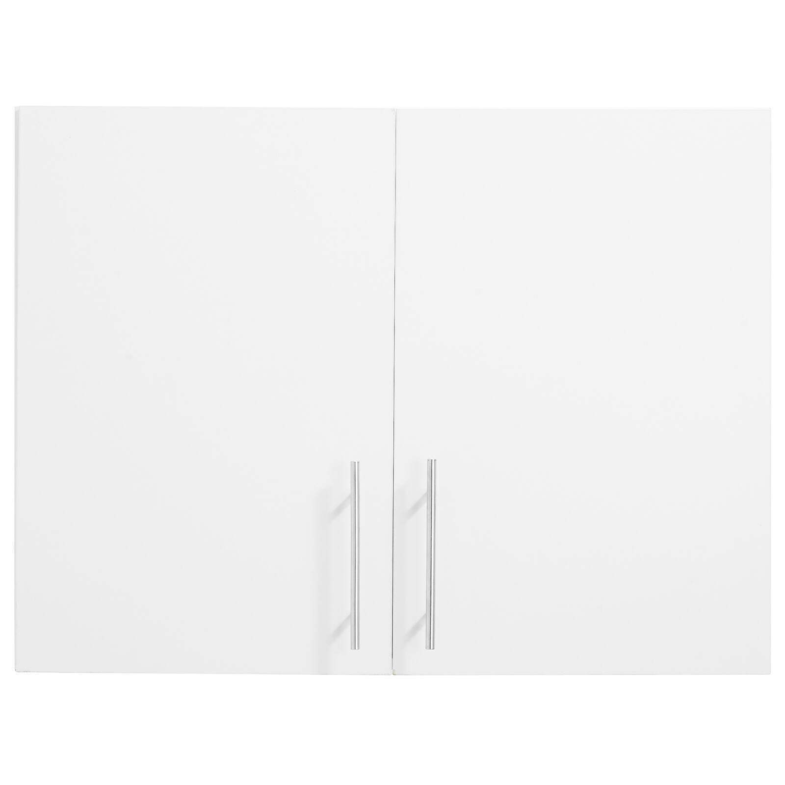 Alt View 5. VEVOR - Laundry Room Wall Cabinet,2-Tier Wall Mounted Hanging Cabinet with 2 Doors,Cupboard Organizer,16 x 32 x 24 in (D x W xH) - White.