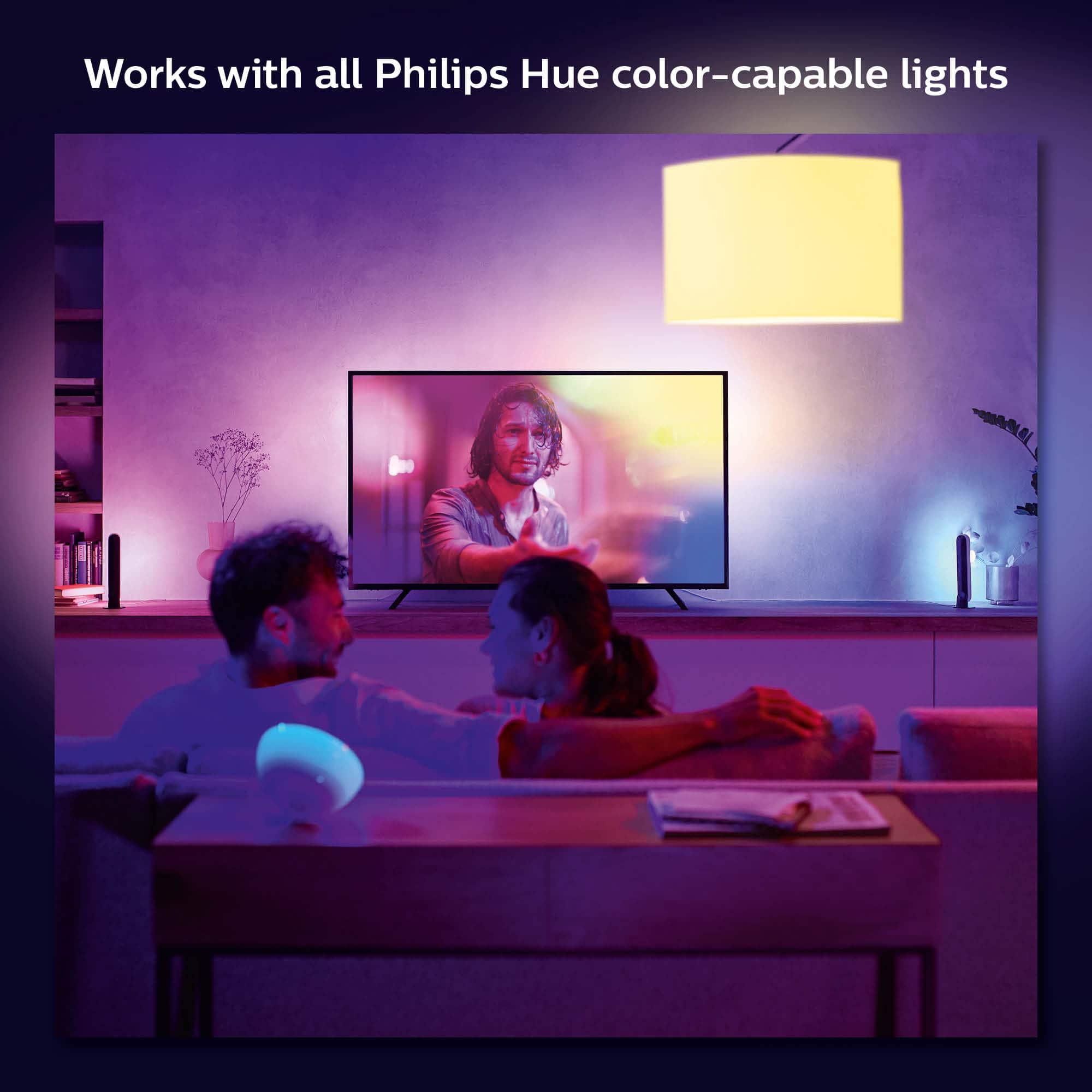 Works with all Philips Hue color-capable lights.