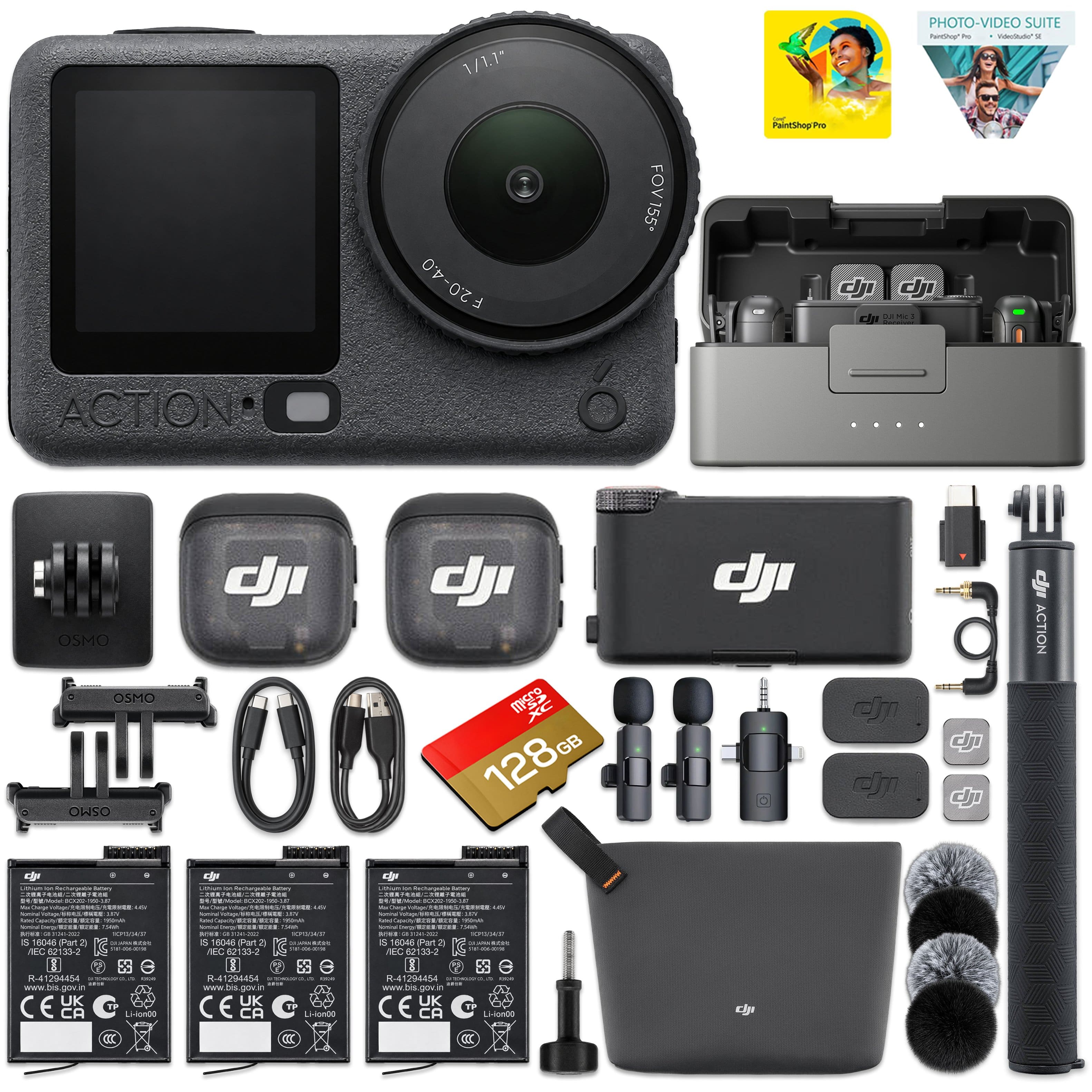 "Bundle - Osmo Action 6 Adventure Combo with DJI Mic 3 2-Person Wireless System | 8K, 1/1.1"" Sensor, 32-Bit Float Audio - Gray" price history on PriceWatchPro
