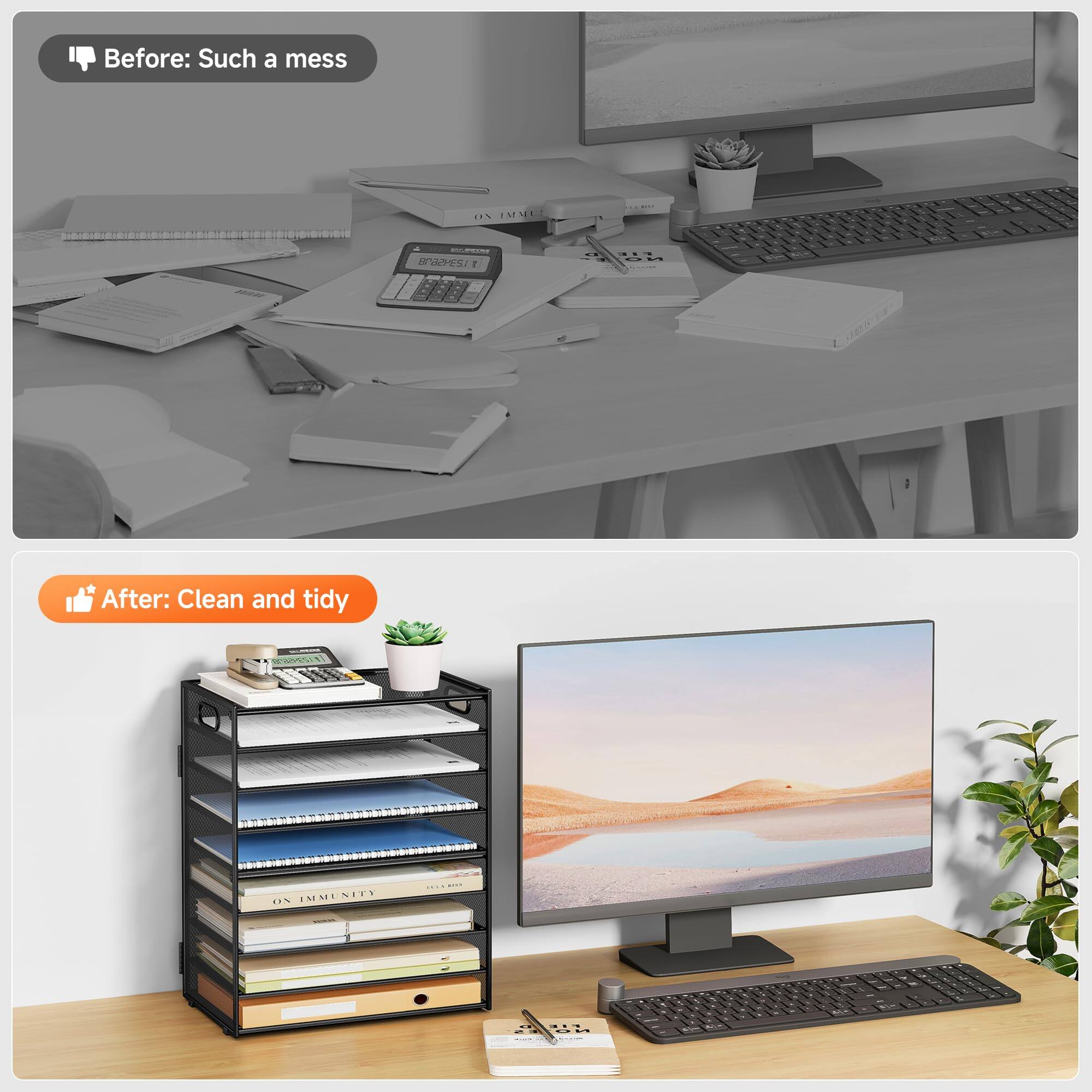 Before: Such a mess

After: Clean and tidy