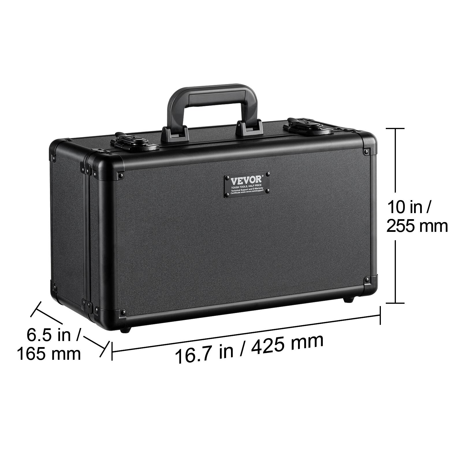 VEVOR  
10 in / 255 mm  
6.5 in / 165 mm  
16.7 in / 425 mm