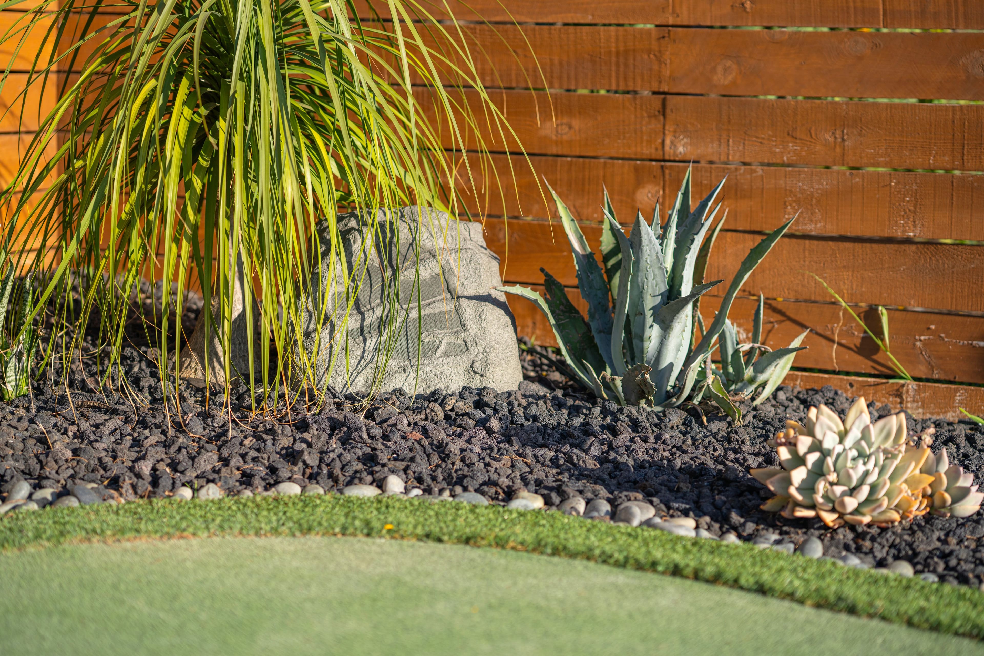 Alt View 19. Sonance - RK83 - Rocks 8" 2-Way Outdoor Speakers (Pair) - Granite.