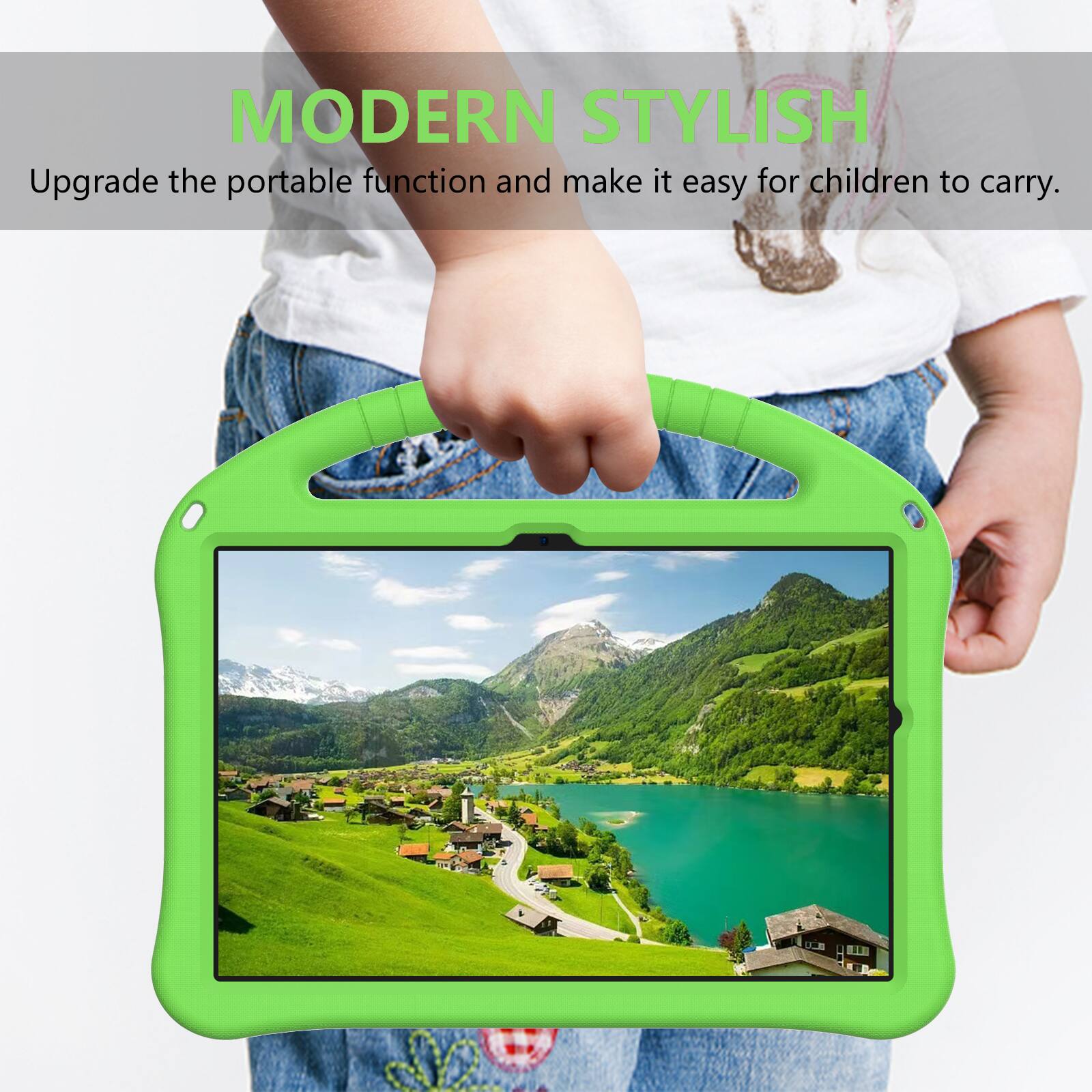 MODERN STYLISH  
Upgrade the portable function and make it easy for children to carry.