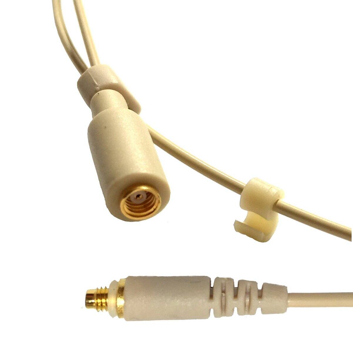 Left. METALTON - Microdot 4016 Headset Headworn Microphone For Audio Technica System Detachable Cable With 4 Pin Hirose - Default.