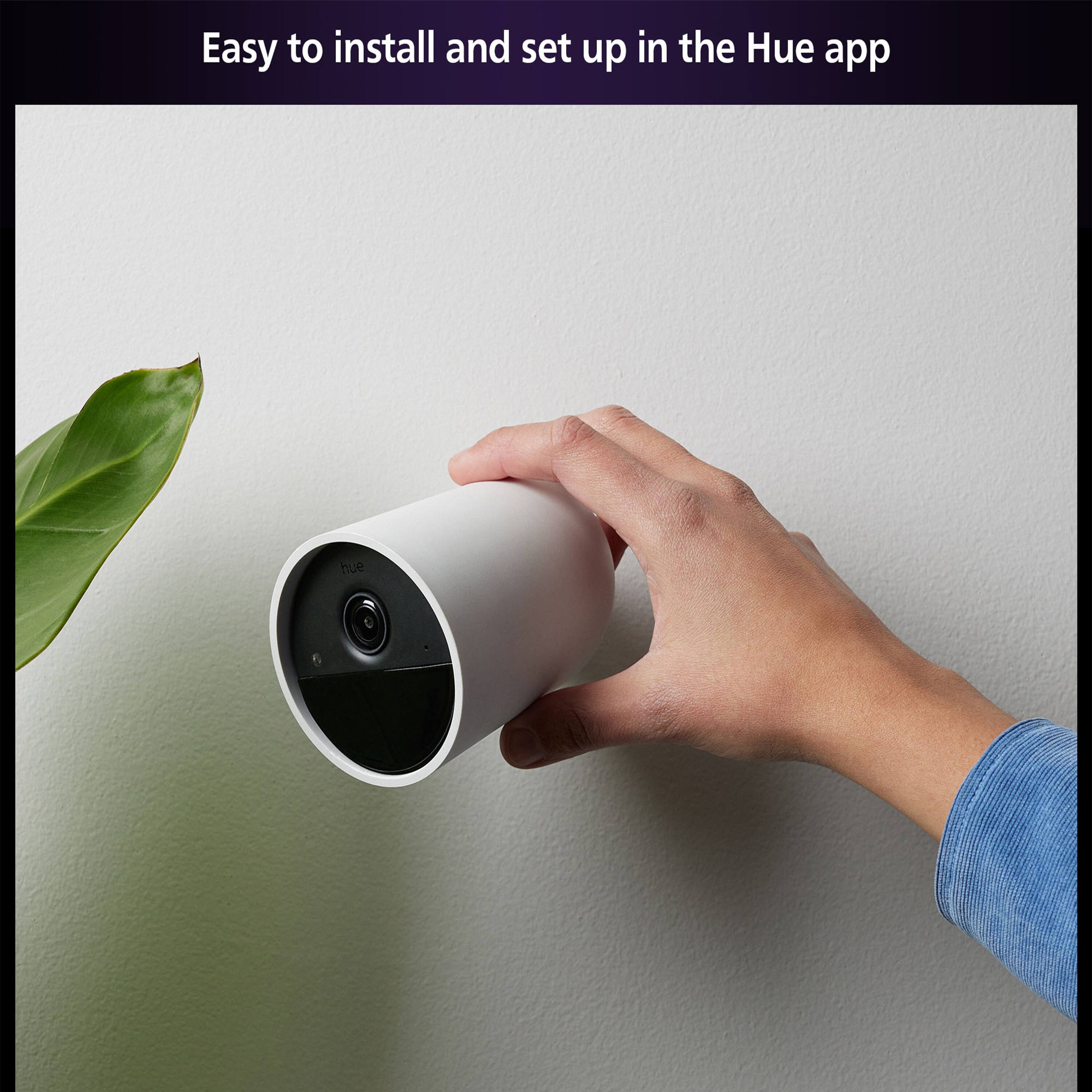 Easy to install and set up in the Hue app.